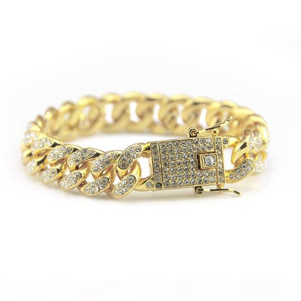 new arrival men luxury iced out fashion bracelets gold cuban link chain miami bracelet hip hop jewelry gift ing, Black
new arrival men luxury iced out fashion bracelets gold cuban link chain miami bracelet hip hop jewelry gift ing, Black