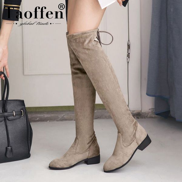 taoffen зимы женщин более колена сапоги скользят по круглый toe flats boots удобная теплая обувь женщина обувь botas размер 33-43, Black
taoffen зимы женщин более колена сапоги скользят по круглый toe flats boots удобная теплая обувь женщина обувь botas размер 33-43, Black