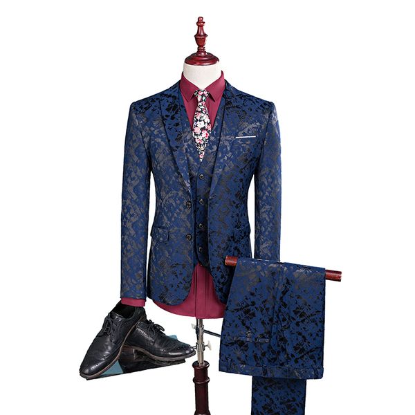 men's suits & blazers the 2021 stage suit three-piece wedding host party casual print dress is available in 2 colors, White;black
men's suits & blazers the 2021 stage suit three-piece wedding host party casual print dress is available in 2 colors, White;black