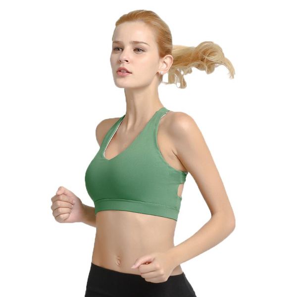 gym clothing high impact shockprook sports bra women yoga padded fitness workout tank running sport bh racerback, White;black
gym clothing high impact shockprook sports bra women yoga padded fitness workout tank running sport bh racerback, White;black