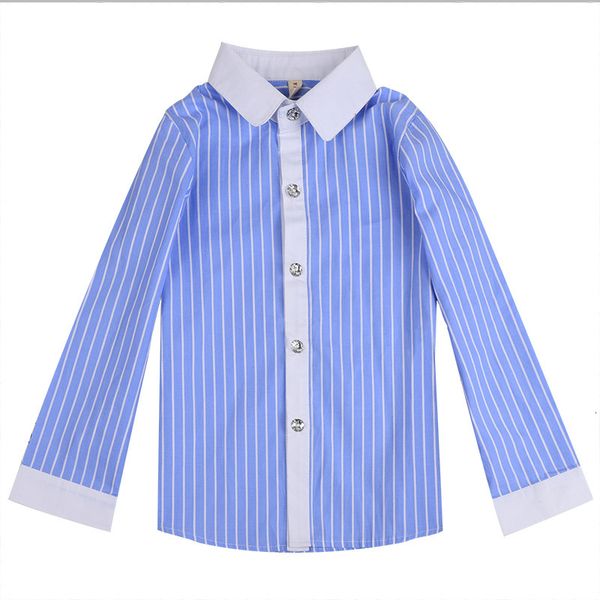 children boys formal blouses for wedding party gentleman boys long sleeve shirt girls shirt school kids uniform toddler clothes