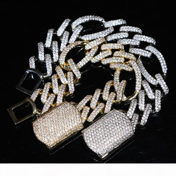 19cm 21cm iced out bling 5a cz 19mm figaro chain bracelet hip hop rock punk men boy big heavy chains, Black
19cm 21cm iced out bling 5a cz 19mm figaro chain bracelet hip hop rock punk men boy big heavy chains, Black