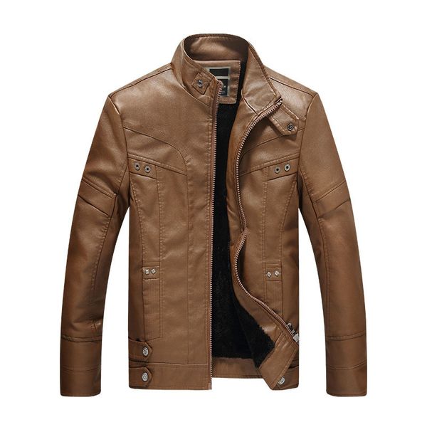 men's fur & faux designer leather jacket winter fashion stand collar fleece casual pu biker men bomber coats bf8858, Black
men's fur & faux designer leather jacket winter fashion stand collar fleece casual pu biker men bomber coats bf8858, Black