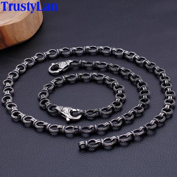 vintage punk man bracelet necklace set for men mens bracelets bangles fashion titanium stainless steel male jewelry hand chain, Black
vintage punk man bracelet necklace set for men mens bracelets bangles fashion titanium stainless steel male jewelry hand chain, Black