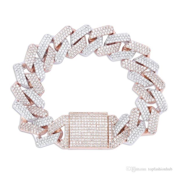 Hip-Hop Men's Jewelry Gift Miami Cuban Link Bracelet Gold Silver Ice Bracelet Cubic Zircon Bling Men Women
Hip-Hop Men's Jewelry Gift Miami Cuban Link Bracelet Gold Silver Ice Bracelet Cubic Zircon Bling Men Women