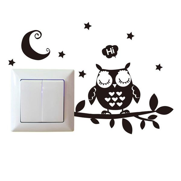 black owl under the night sky wall sticker kids rooms vinyl for home decoration art decals removable lovely switch stickers kzhis
black owl under the night sky wall sticker kids rooms vinyl for home decoration art decals removable lovely switch stickers kzhis