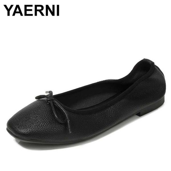 yaerni office lady work shoes comfortable soft sole leather flat shoes with bow solid color women stylish style basic concise, Black
yaerni office lady work shoes comfortable soft sole leather flat shoes with bow solid color women stylish style basic concise, Black