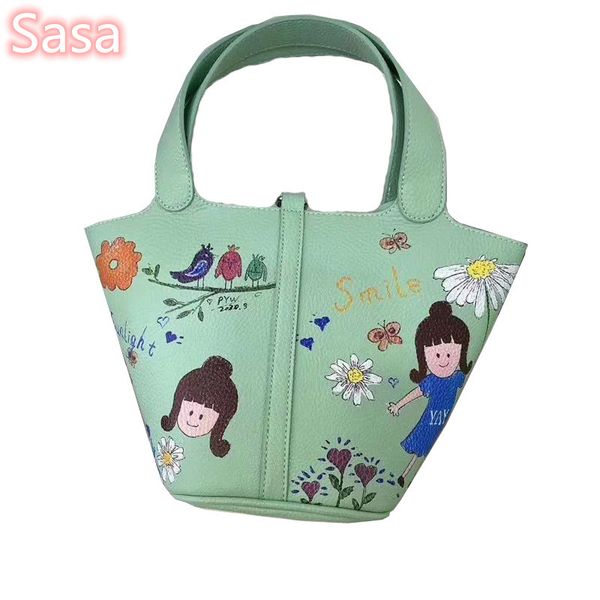 sasa 2020 woman trendy black single strap handbags japanese graffiti bask shoulder bag female handbag retro bags totes 
sasa 2020 woman trendy black single strap handbags japanese graffiti bask shoulder bag female handbag retro bags totes