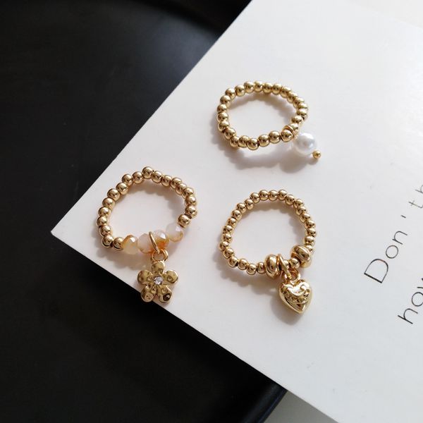 fashion trendy korean handmade small flowers love heart rice beaded ring for women girl jewelry stretch weave style rings, Golden;silver
fashion trendy korean handmade small flowers love heart rice beaded ring for women girl jewelry stretch weave style rings, Golden;silver