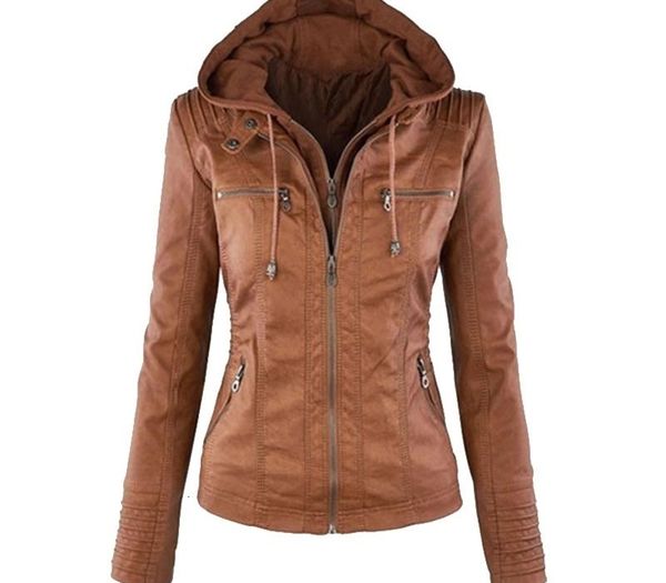 monerffi faux leather jacket women autumn motorcycle plus size leather coat casual long sleeve streetwear hooded pu jackets lady v191022, Black;brown
monerffi faux leather jacket women autumn motorcycle plus size leather coat casual long sleeve streetwear hooded pu jackets lady v191022, Black;brown