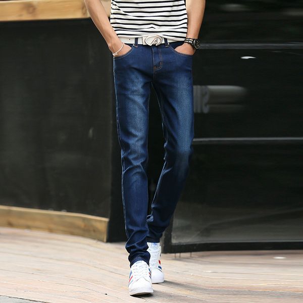 2020 men 's jeans fashion trend in teenagers stretch feet cultivate one' s morality leisure joker jeans, Blue
2020 men 's jeans fashion trend in teenagers stretch feet cultivate one' s morality leisure joker jeans, Blue