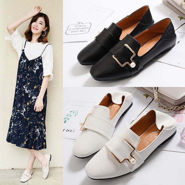 pearl with solid women basic low heel pumps metal decoration square toe slip-on single shoes buckle casual pu ladies pumps, Black
pearl with solid women basic low heel pumps metal decoration square toe slip-on single shoes buckle casual pu ladies pumps, Black