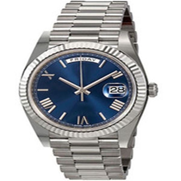 Luxury Mens Watch 40MM DAY DATE Blue Dial diamond Face Big Date Automatic Mechanics Watch Men Sapphire Glass Stainless Steel Wristwatches
Luxury Mens Watch 40MM DAY DATE Blue Dial diamond Face Big Date Automatic Mechanics Watch Men Sapphire Glass Stainless Steel Wristwatches