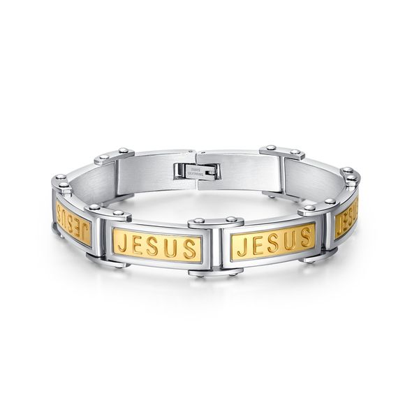 new 2014 fashion gold jesus bracelets bangles stainless steel men jewelry christmas gift, Golden;silver
new 2014 fashion gold jesus bracelets bangles stainless steel men jewelry christmas gift, Golden;silver