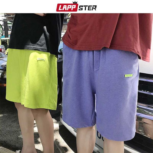 men's shorts lappster men summer cotton 2021 mens solid colorful sweat couple kpop fashoins running basketball, White;black
men's shorts lappster men summer cotton 2021 mens solid colorful sweat couple kpop fashoins running basketball, White;black