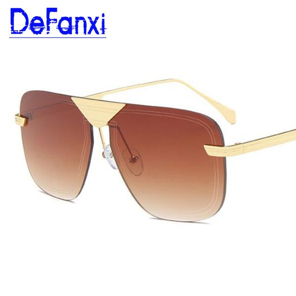 sunglasses big square men fashion shades 2021 vintage retro brown lens male rimless eyewear luxury designer uv400, White;black
sunglasses big square men fashion shades 2021 vintage retro brown lens male rimless eyewear luxury designer uv400, White;black