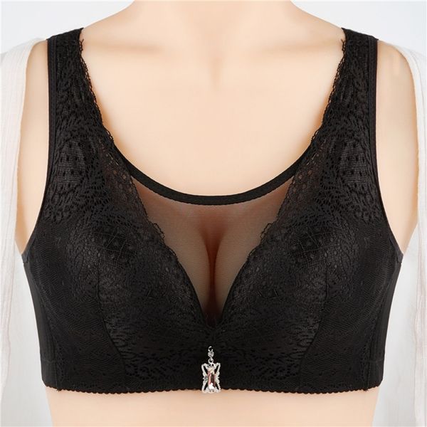 bras 2021 women fashion adjustable anti-sagging solid gather no steel ring large size lace embroidered jacquard bra wrapped chest, Red;black
bras 2021 women fashion adjustable anti-sagging solid gather no steel ring large size lace embroidered jacquard bra wrapped chest, Red;black