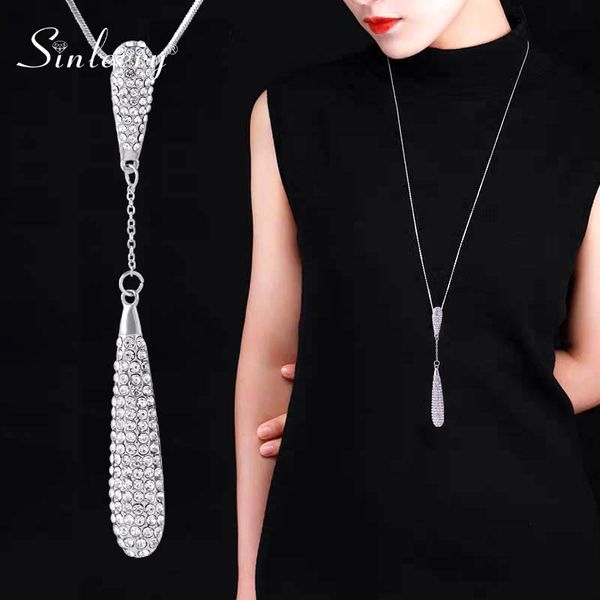 pendant necklaces sinleery dazzling teardrop long necklace antique gold silver color chain crystal for women jewelry my039 ssa
pendant necklaces sinleery dazzling teardrop long necklace antique gold silver color chain crystal for women jewelry my039 ssa