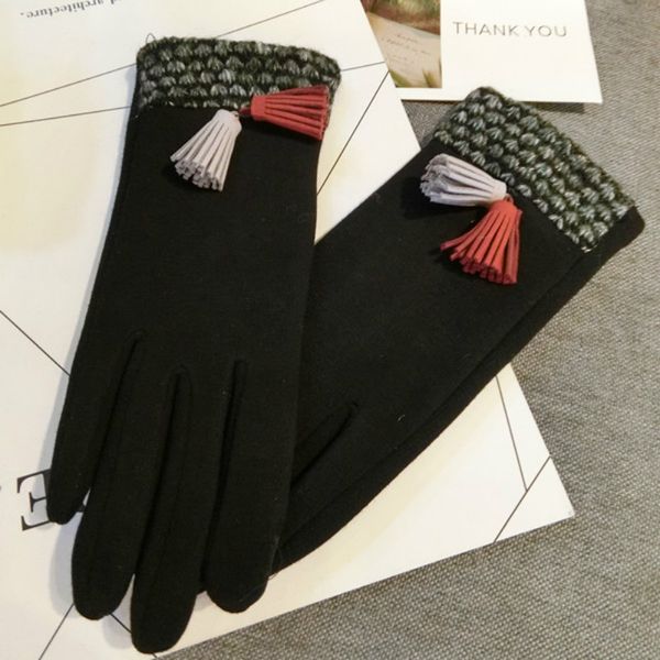 five fingers gloves women korean version touch screen tassel flannel thickening cute warm winter mittens, Blue;gray
five fingers gloves women korean version touch screen tassel flannel thickening cute warm winter mittens, Blue;gray