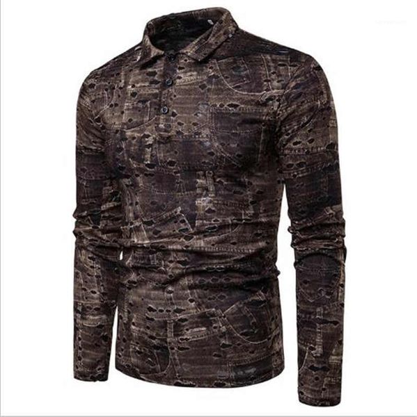 long sleeve patchwork color man polos contract color lapel neck homme clothes mens designer polos, White;black
long sleeve patchwork color man polos contract color lapel neck homme clothes mens designer polos, White;black