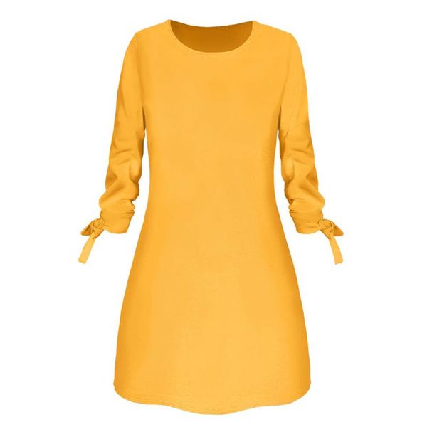 casual dresses spring and summer ladies dress round neck solid color bow elegant loose mini party play slim z1118, Black;gray
casual dresses spring and summer ladies dress round neck solid color bow elegant loose mini party play slim z1118, Black;gray
