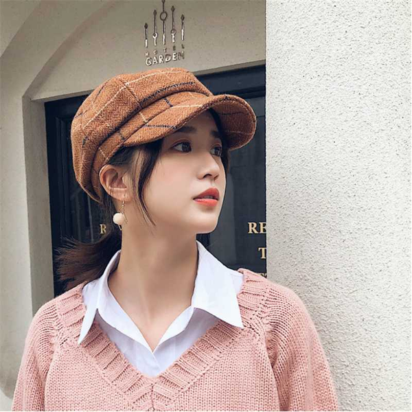 british style plaid felt beret men women fall winter boinas hombre newsboy hat fashion painter baret cap french octagonal hats, Blue;gray
british style plaid felt beret men women fall winter boinas hombre newsboy hat fashion painter baret cap french octagonal hats, Blue;gray