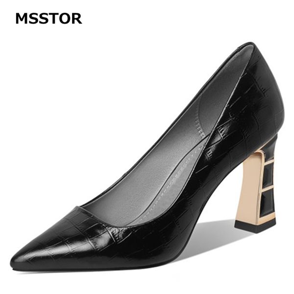 shallow red pumps shoes women fashion genuine leather spring shoes for women heels solid pointed toe party ladies, Black
shallow red pumps shoes women fashion genuine leather spring shoes for women heels solid pointed toe party ladies, Black