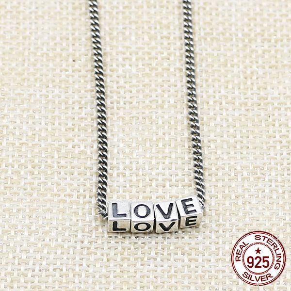 100% s925 sterling silver necklace personality fashion classic punk jewelry letter shape to send a gift for a lover 2018 hot
100% s925 sterling silver necklace personality fashion classic punk jewelry letter shape to send a gift for a lover 2018 hot