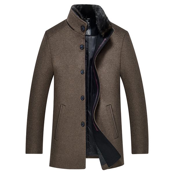new arrival autumn winter men woolen overcoat windbreaker jacket casual button up collar single breasted thick size mlxl2xl-4xl, Black
new arrival autumn winter men woolen overcoat windbreaker jacket casual button up collar single breasted thick size mlxl2xl-4xl, Black