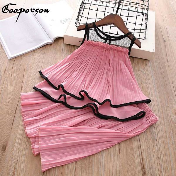 girls summer clothes set chiffon solid blouse shirt and wide pants fashion baby girl clothing suit kids outfits cute sets, White
girls summer clothes set chiffon solid blouse shirt and wide pants fashion baby girl clothing suit kids outfits cute sets, White