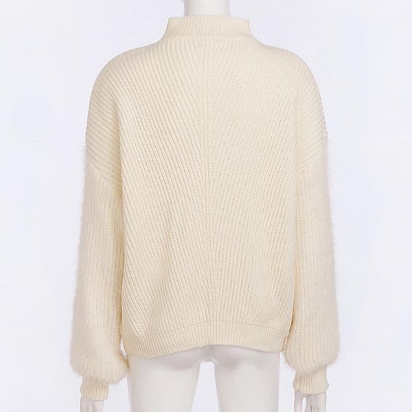 forefair knitted casual sweater women white blue long sleeve solid jumper female turtleneck fuzzy warm winter sweaters t200102, White;black
forefair knitted casual sweater women white blue long sleeve solid jumper female turtleneck fuzzy warm winter sweaters t200102, White;black