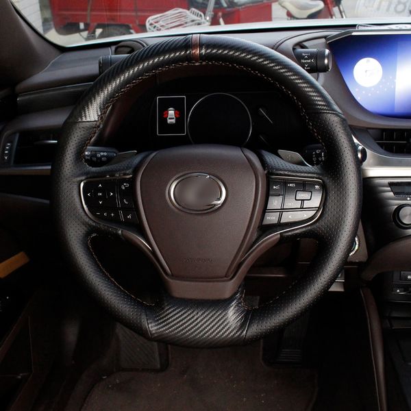 steering wheel covers qhcp car hand sewing genuine cowhide leather non-slip decoration accessories for es200 260 300h 2021
steering wheel covers qhcp car hand sewing genuine cowhide leather non-slip decoration accessories for es200 260 300h 2021