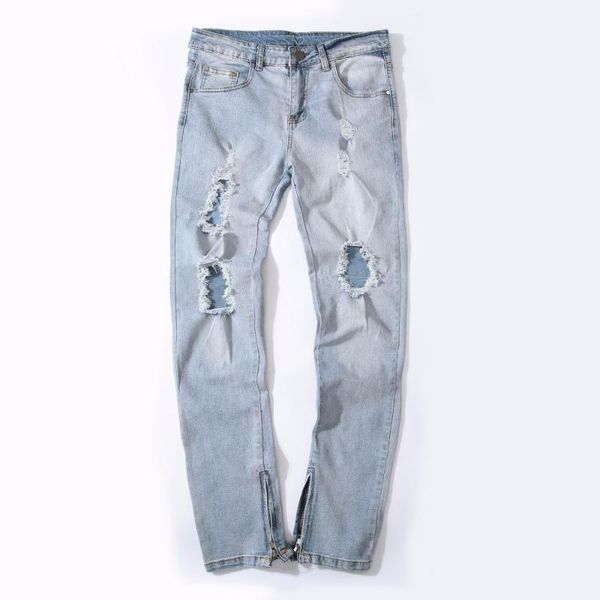 skinny jeans men stretch zipper ripped jeans for men size 42 slim fit knee hole distressed denim male pants autumn winter, Blue
skinny jeans men stretch zipper ripped jeans for men size 42 slim fit knee hole distressed denim male pants autumn winter, Blue
