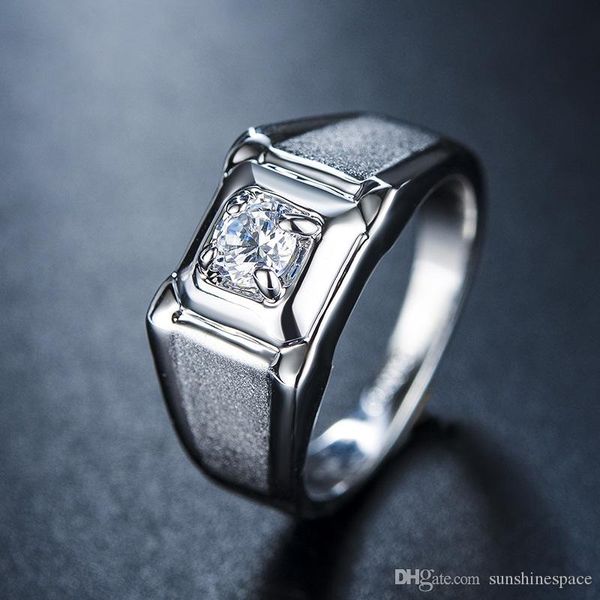 2019 classical silver plated white gold stone men weeding ring fashion jewelry wholesale
2019 classical silver plated white gold stone men weeding ring fashion jewelry wholesale
