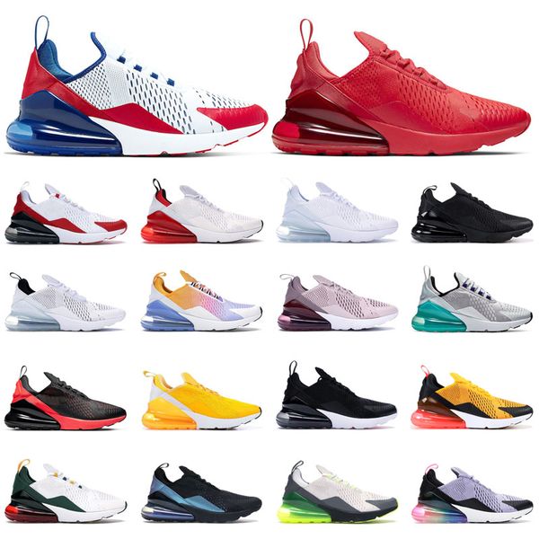 270 running shoes for men triple balck usa white anthracite university red bright crimson pink womens sports sneaker trainers size 36-45, White;red
270 running shoes for men triple balck usa white anthracite university red bright crimson pink womens sports sneaker trainers size 36-45, White;red