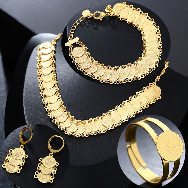 classic fashion bride muslim coin necklace earring ring bracelet gold color sets for women middle east arab wedding jewelry gift, Silver
classic fashion bride muslim coin necklace earring ring bracelet gold color sets for women middle east arab wedding jewelry gift, Silver