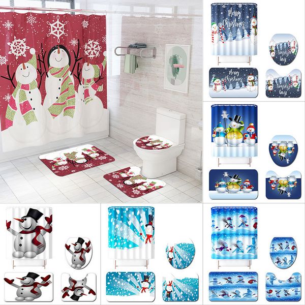 christmas creative snowman shower curtain four piece set bathroom carpet shower curtain bathroom bathroom sets shower curtain set
christmas creative snowman shower curtain four piece set bathroom carpet shower curtain bathroom bathroom sets shower curtain set