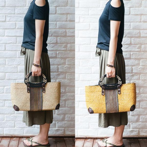 new thai version of the hand-woven rattan woven grass-style package national style wild handbag female travel resort beach packa
new thai version of the hand-woven rattan woven grass-style package national style wild handbag female travel resort beach packa