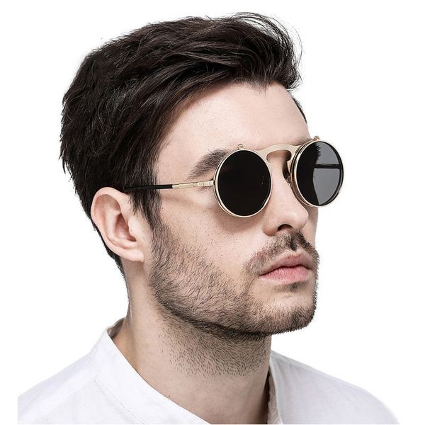 hjybbsn steampunk vintage round sunglasses men brand metal flip double design women classic sun glasses uv400 2020 new unisex, White;black
hjybbsn steampunk vintage round sunglasses men brand metal flip double design women classic sun glasses uv400 2020 new unisex, White;black