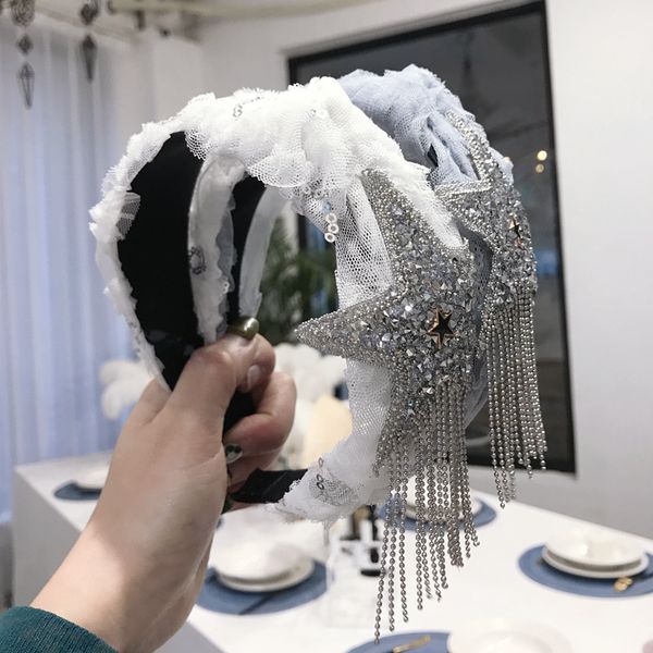 fashion star tassel headband lace mesh elastic hairband for women hair accessories plastic headband hair band for girl wholesale
fashion star tassel headband lace mesh elastic hairband for women hair accessories plastic headband hair band for girl wholesale
