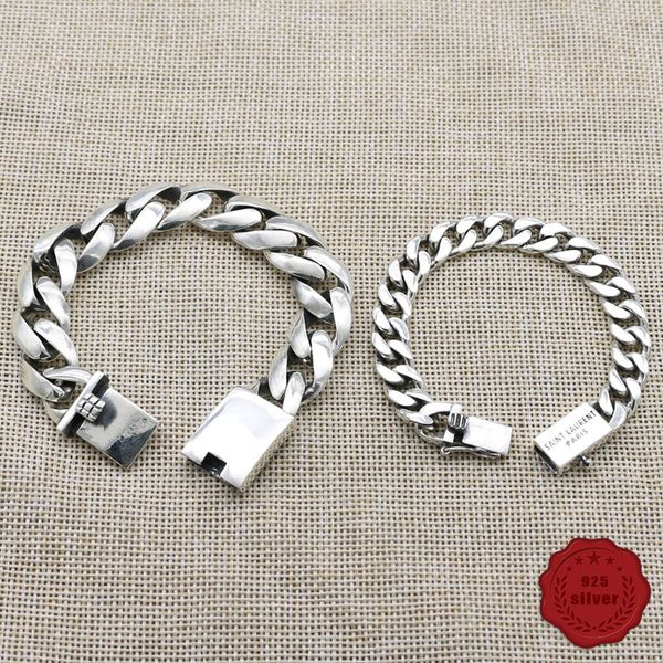 925 sterling silver bracelet new retro fashion punk street dance personality glossy letter styling jewelry 2019 new sale, Black
925 sterling silver bracelet new retro fashion punk street dance personality glossy letter styling jewelry 2019 new sale, Black