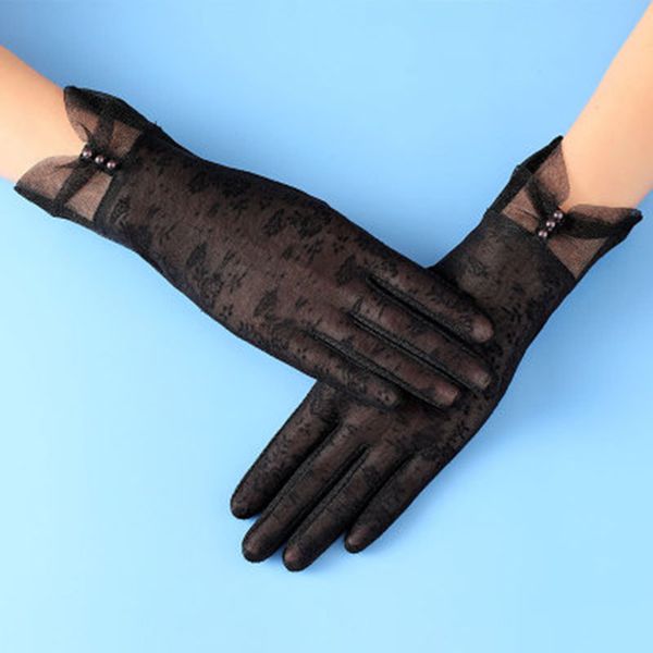 thin silk lace pearl flowers bow touch screen viscose driving gloves summer women uv sunscreen short cycling sun gloves k44, Blue;gray
thin silk lace pearl flowers bow touch screen viscose driving gloves summer women uv sunscreen short cycling sun gloves k44, Blue;gray