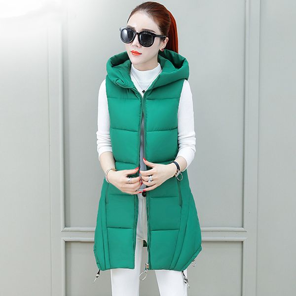2020 women winter vest casual autumn warm thicken long sleeveless waistcoat female cotton padded vest jacket coat, Black;brown
2020 women winter vest casual autumn warm thicken long sleeveless waistcoat female cotton padded vest jacket coat, Black;brown