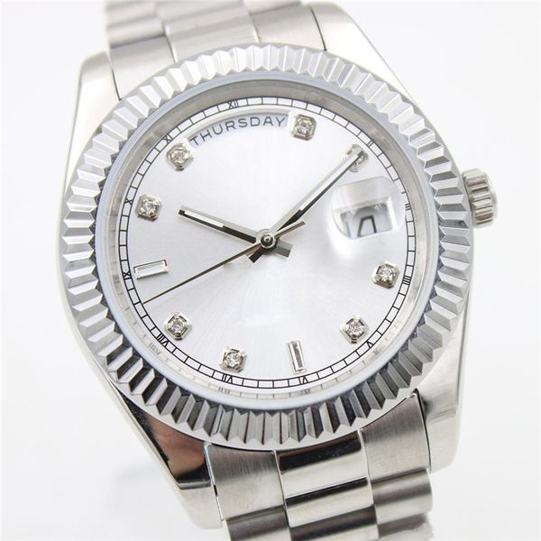 2020 luxury men roman dial stainless steel watches day date men automatic movement mechanical watches new fashion mens sport wristwatch, Slivery;brown
2020 luxury men roman dial stainless steel watches day date men automatic movement mechanical watches new fashion mens sport wristwatch, Slivery;brown