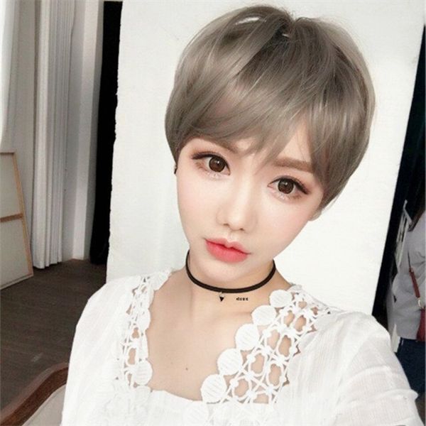 foreign trade explosion model wig female grandma gray handsome short hair high temperature silk mechanism headgear, Black
foreign trade explosion model wig female grandma gray handsome short hair high temperature silk mechanism headgear, Black