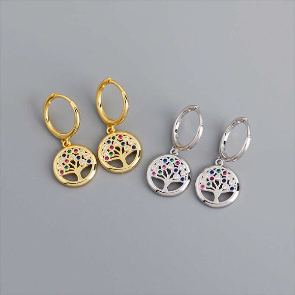 hoop & huggie tree of life earrings real 925 sterling silver fashion multiple tone colors fine round jewelry for women 2021 style, Golden;silver
hoop & huggie tree of life earrings real 925 sterling silver fashion multiple tone colors fine round jewelry for women 2021 style, Golden;silver