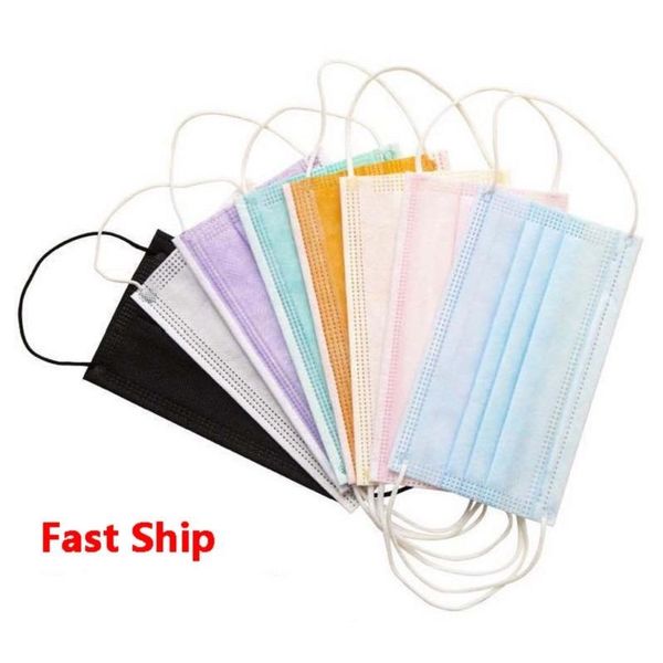 in stock face masks 50pcs/bag colorful mask 3 layer balck gray pink dust mouth masks cover 3-ply non-woven ing
in stock face masks 50pcs/bag colorful mask 3 layer balck gray pink dust mouth masks cover 3-ply non-woven ing