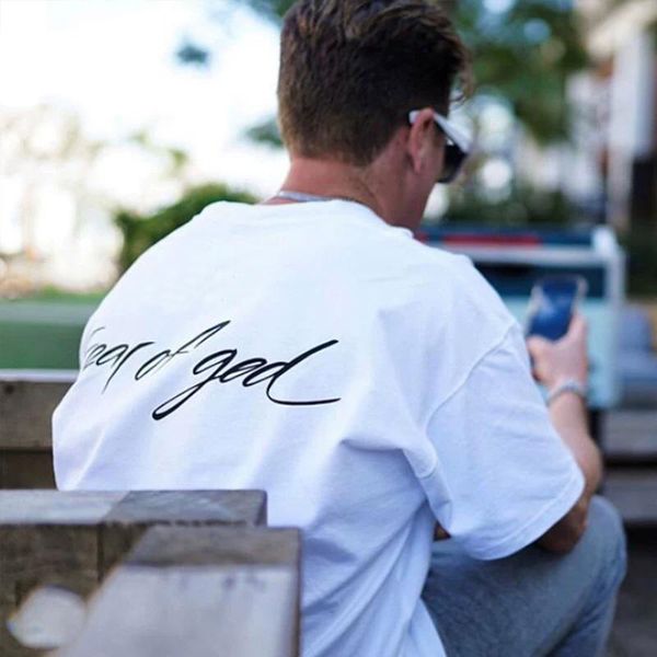 2020 spring summer europe america fog fear of god graffiti collaboration tshirt fashion men women t shirt casual cotton tee, White;black
2020 spring summer europe america fog fear of god graffiti collaboration tshirt fashion men women t shirt casual cotton tee, White;black