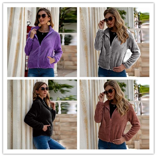 trendy autumn winter women wool coats fashion long sleeve zipper thicken jackets outdoor casual solid colors slim clothes s-xl ly8271, White
trendy autumn winter women wool coats fashion long sleeve zipper thicken jackets outdoor casual solid colors slim clothes s-xl ly8271, White