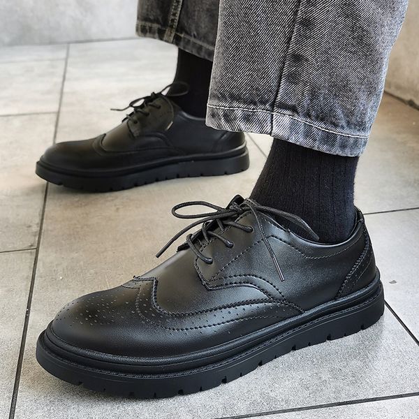 luxury oxford shoes men breathable leather shoes rubber formal dress comfortable lace up male office men, Black
luxury oxford shoes men breathable leather shoes rubber formal dress comfortable lace up male office men, Black